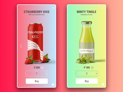 Healthy Juice App UI art artwork beautiful design illustration latest minimalist mobile app mobile app design mobile design mobile ui trending trending ui ui ui ux ui design uidesign uiux