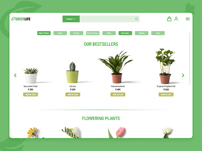 Nursery Website design concept