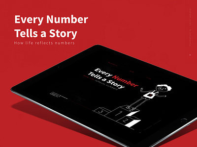 Every Number tells a story book concept illustration inforgraphic information design interaction layout layoutdesign mathematics numbers patterns psychology user experience