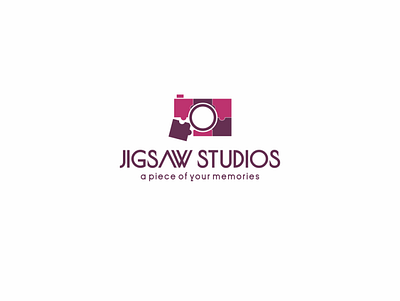 jigsaw photography branding design logo logodesign photography playful typography vector