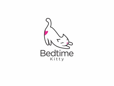 bedtime kitty branding design icon logo logodesign photography playful playful logo typography vector