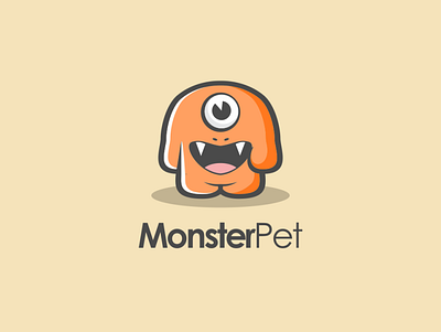 monsterpet brand design branding design icon illustration logo logodesign playful playful logo vector