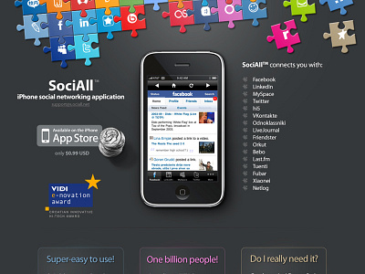 SociAll app apple ios iphone social
