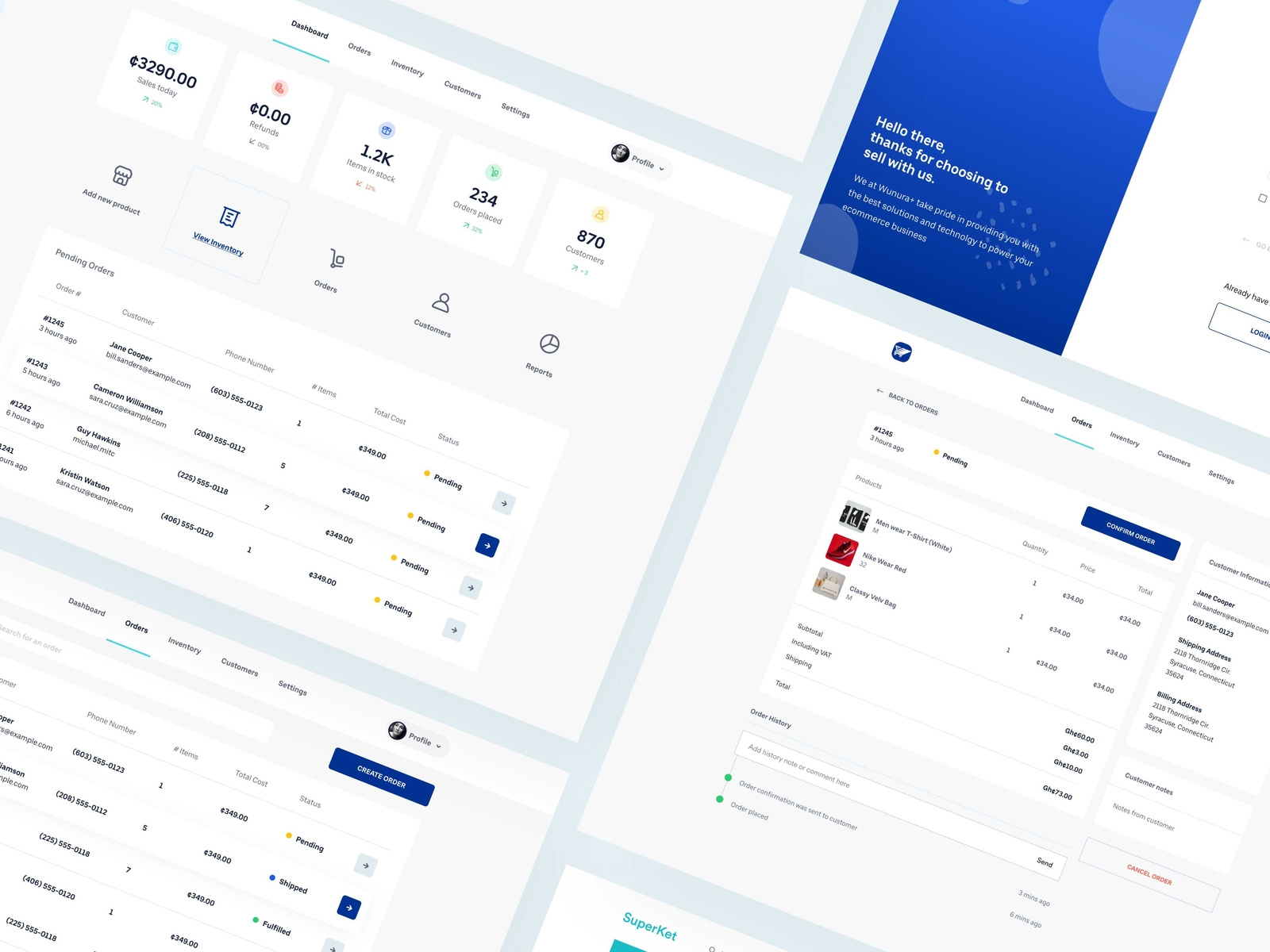 E-commerce Dashboard for Merchants by Design Den on Dribbble