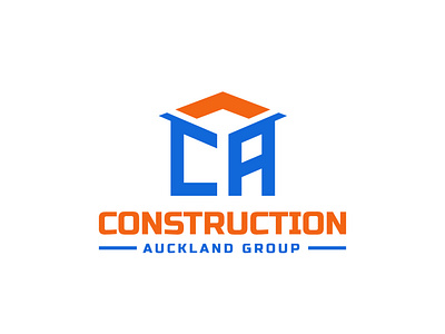 CA Group Logo abstract logo brand branding company logo construction design home logo lettermark logo logodesign logotype real estate logo wordmark