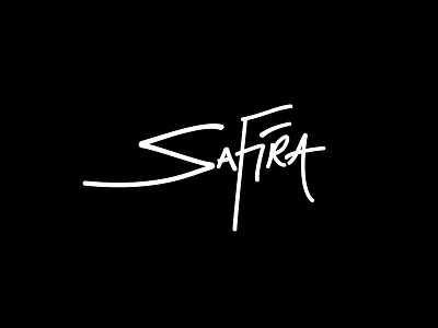 Safira Logo band handwritten identity illustrator logo typography vector wordmark