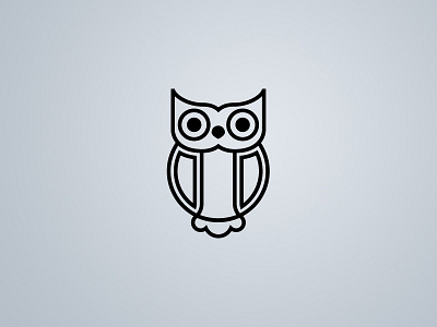 the Birds of Night - illustration bird branding geometry identity illustration logo owl poster simple symmetry vector