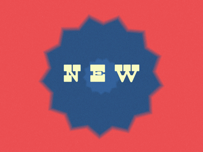 NEW AND IMPROVED! animation gif motion retro typography vintage