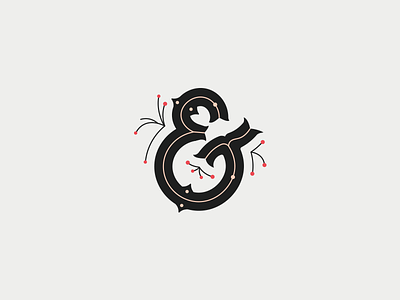 Ampersand ampersand custom feminine folk font lettering norwegian scandinavian swedish vector