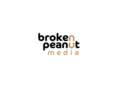 Broken Peanut Media Rebrand branding design identity logo media peanut rebrand