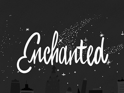 Enchanted - Inktober 2019 (day 7) calligraphy hand lettering inktober procreate typography