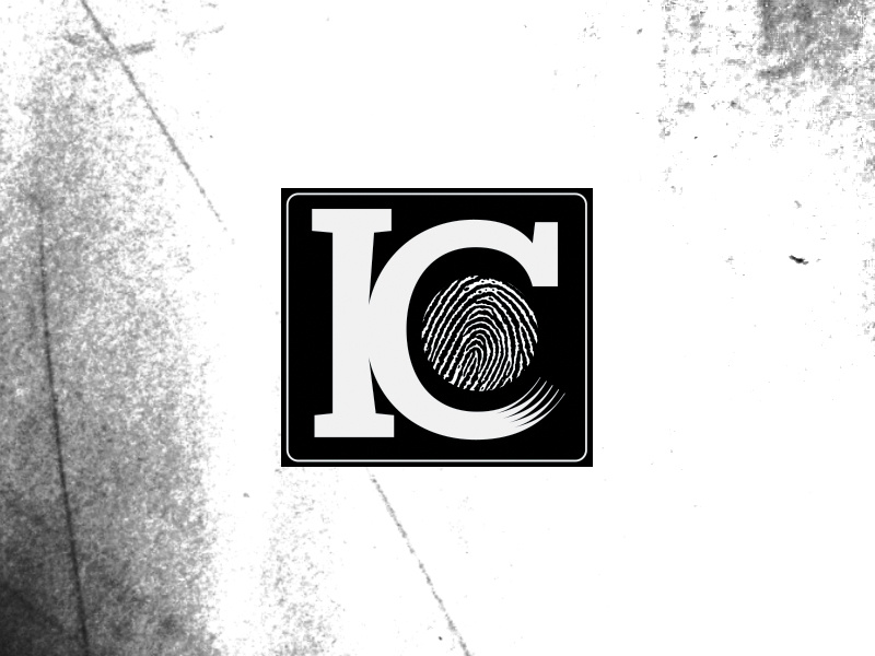 KC Identity option logo branding identity black white fingerprint texture typography letter letterform square bug world round custom