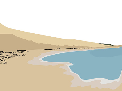 Dune du Pilat art atlantic design draw dune flat flatdesign illustration