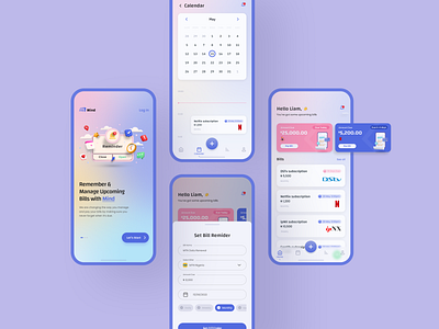 Bill Payment Reminder App by Dami Quadri on Dribbble