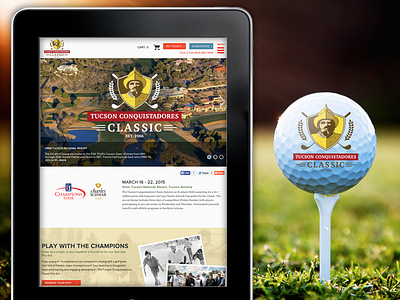 Tucson Conquistadores Golf Classic branding golf logo simpleview