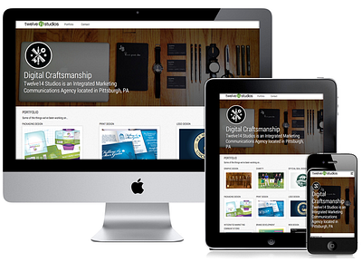 Twelve14 Studios Website branding responsive web design