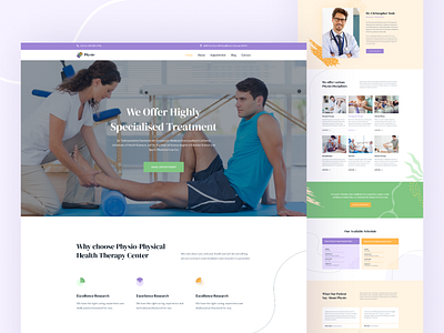 Physio - Physiotherapist Landing Page