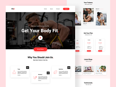 FitX - Landing Page