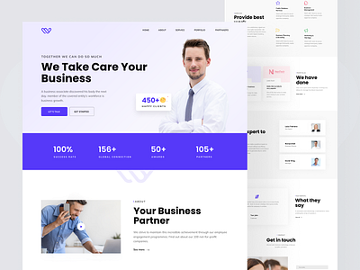 Winco - Business Landing Page business corporate creative design landing page minimal template theme ui ux web web design website