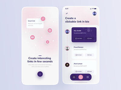 Smart Link - Mobile Apps by Arip for Pelorous Studio on Dribbble