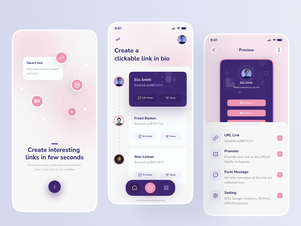 Smart Link - Mobile Apps by Arip for Pelorous on Dribbble