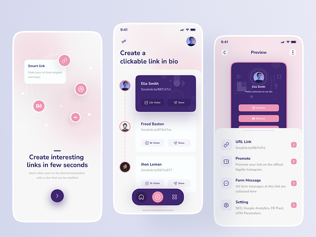 Smart Link - Mobile Apps By Arip For Pelorous On Dribbble