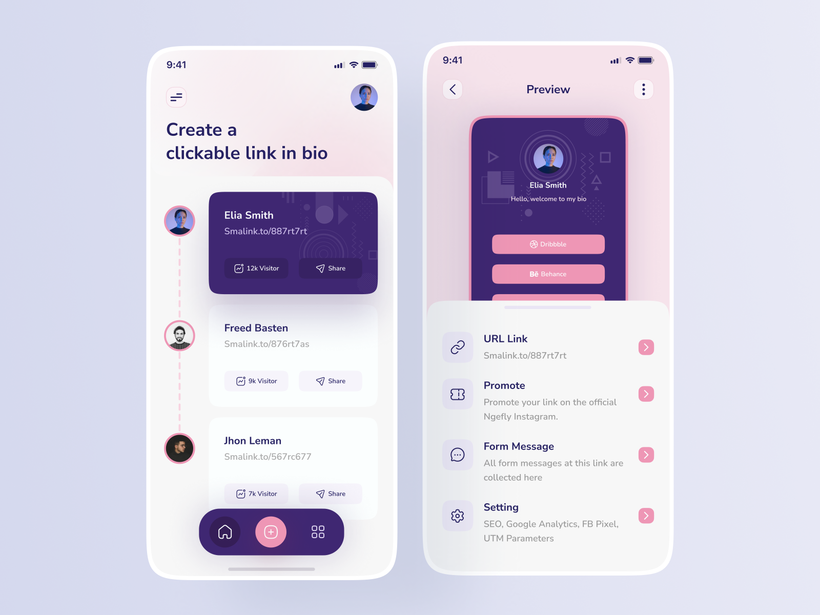 Smart Link - Mobile Apps by Arip for Pelorous on Dribbble