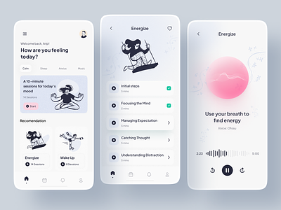 Meditation - Mobile Apps Design