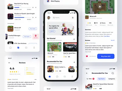 MasterGame - Game Store App UI Kit app clean ui game game app game store mobile apps mobile game ui ui game ux