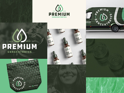 Premium Concentrates Branding Moodboard branding design flat icon logo minimal products typography