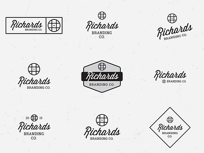 Richards Branding Co. - Round 1 branding identity lockups logo personal branding