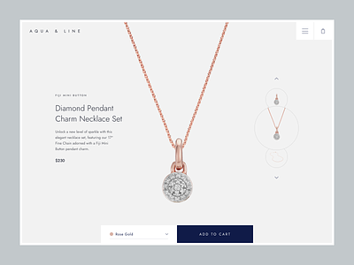 Jewelry - product details page clean design e commerce ecommerce eshop jewelry product shopify ui ux web