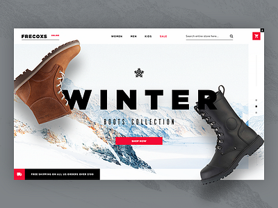 Frecoxs online e-commerce design