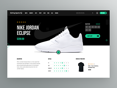 Sports Wear Website Redesign - Product Details