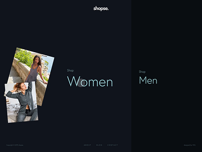 shopse. - Gender Selection accessories clean clothing design e commerce eshop fashion gender index magento minimal product redesign shoes shop shopify ui ux web woocommerce