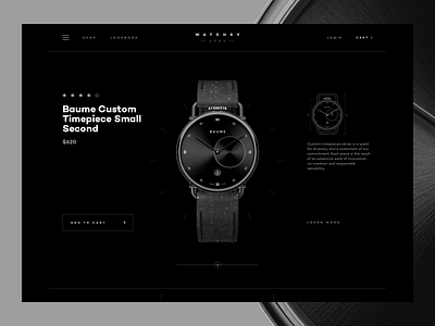 Watchsy - Product Details Page by Marius Naujokas on Dribbble