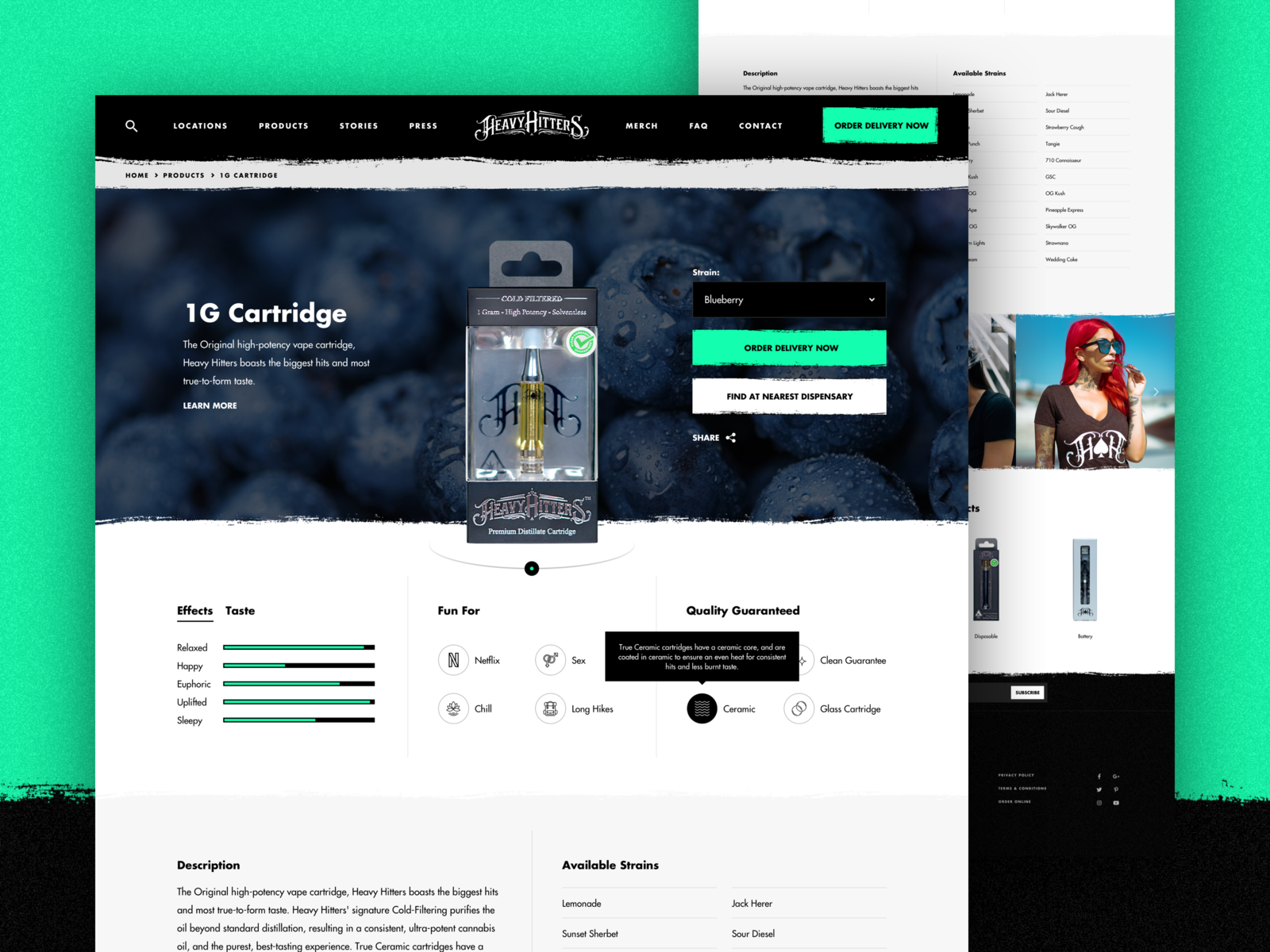 Heavy Hitters - Product Details Page by Marius Naujokas on Dribbble