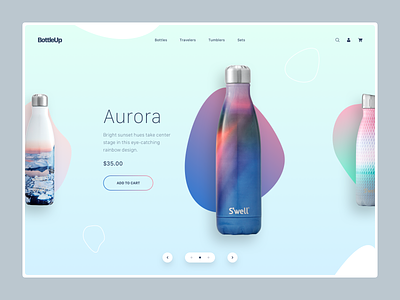 BottleUp - homepage slider