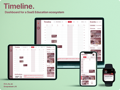 Timeline. : A Dashboard for a SaaS Ecosystem analytics color dashboard data design figma smart ui ux watch web design