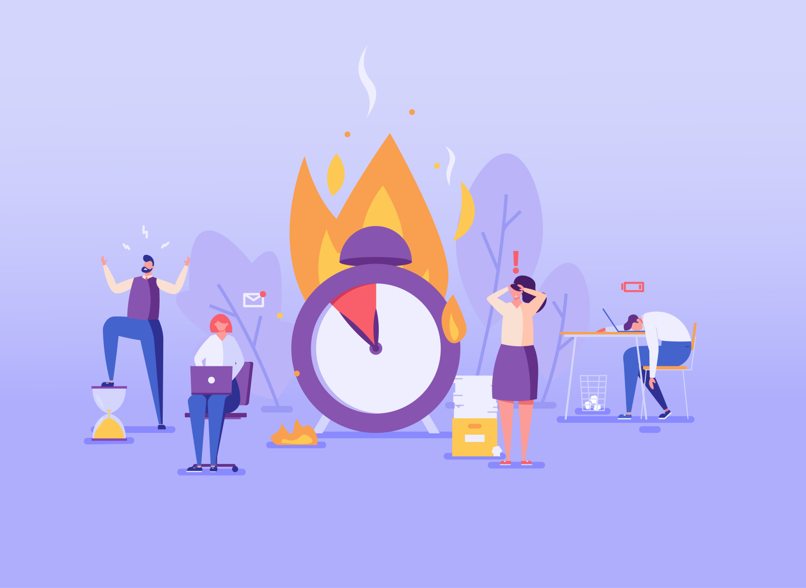 deadline-in-office-life-by-alex-merg-on-dribbble