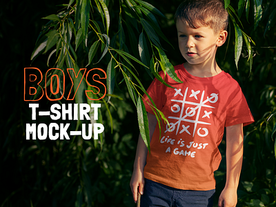 Boys T-shirt Mock-up