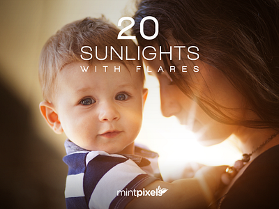 20 Sunlights With Flares filter flare glare light light leaks overlay photography photoshop action shiny sun sunlight wedding