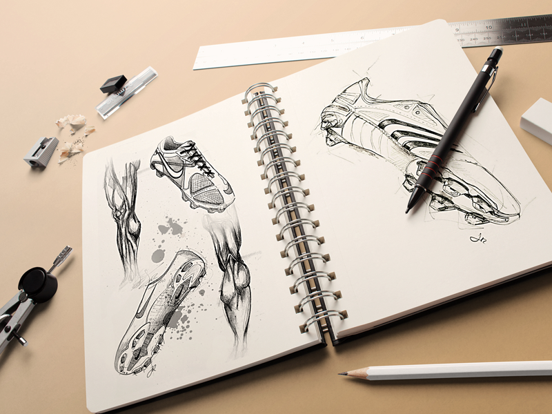 Download Sketchbook Mock Up By Mint Pixels On Dribbble PSD Mockup Templates