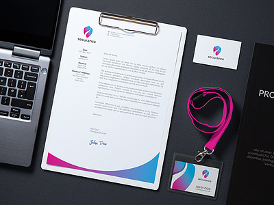 Branding Identity Mock-Up brand branding business card company corporate identity letterhead logo psd stationery template