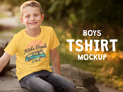 Download Boys T Shirt Mock Up By Mint Pixels On Dribbble