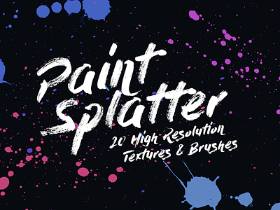 20 Paint Splatter Textures