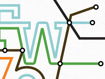Fort Wayne metro system map design graphic icon illustration marc mcmillen metro minimal subway