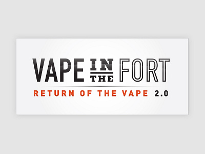 Fort Vape convention design event logo