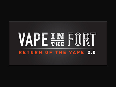 Fort Vape Reversed convention design event logo