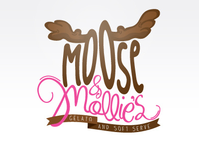 Moose & Mollie's gelato boutique art design gelato illustration marc mcmillen moose mollies